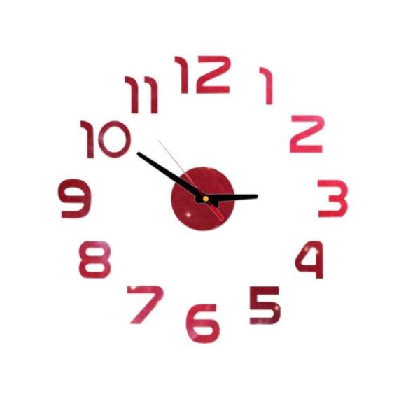 DIY Wall Clock 3D Mirror Surface - Picture 4 of 5